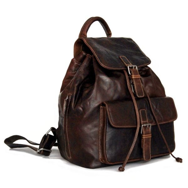 Leather Bag With Brown Color