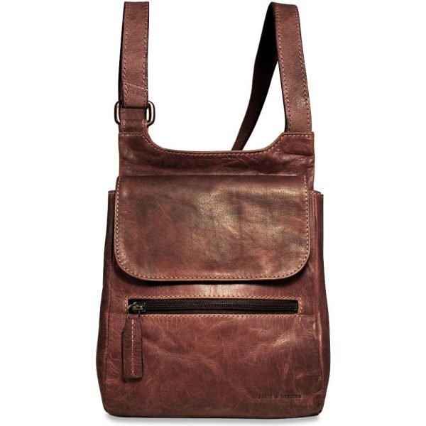 Leather Bag With Brown Color